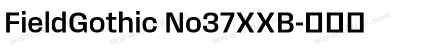 FieldGothic No37XXB字体转换
